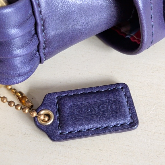 Vintage Coach Purple Shoulder Bag Handbag Y2K - Picture 3 of 11